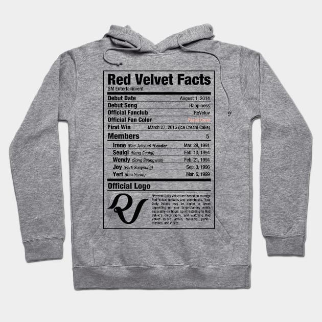 Red Velvet Nutritional Facts 2 Hoodie by skeletonvenus
